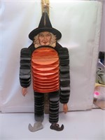 Vintage Halloween Witch with Crepe Paper Arms &