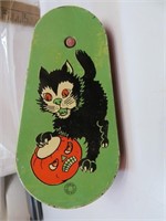 Vintage Halloween Black Cat & Pumpkin Noise