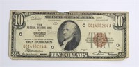 1929 $10 FEDERAL RESERVE NOTE