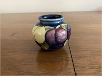 Moorcraft Wisteria Plum Pottery Vase