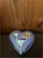 Ceramic Heart Decor Collectible