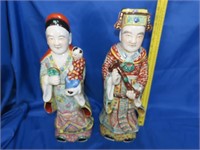 Pair of Large Asian Style Figures