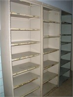 (3) Metal Shelves  30x15x88 inches