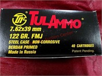 40 rds TulAmmo 7.62x39 mm ammo ammunition