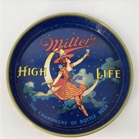 Miller High Life Girl on The Moon Beer Tray form