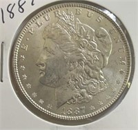 1887 Morgan Silver Dollar