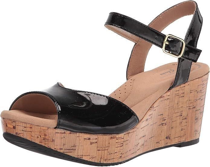 NEW $115 (5.5) Womens Clarks Mystic Wedge Sandal