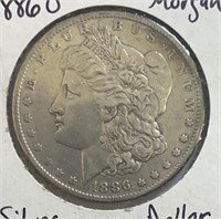 1886O Morgan Silver Dollar