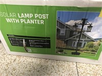 Solar lamp post-with planter