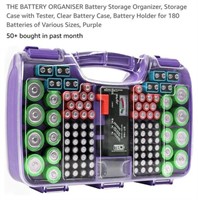 MSRP $24 Battery Storage Organizer Case with Testr