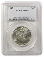 PCGS MS-64 1947 Half Dollar