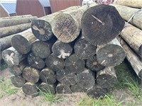 8ft x 7in wood posts