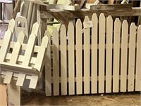 white picket fence and other items