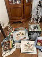 Christmas lot - Angel, tree, coasters, trivet,