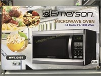 Emerson 1.3cu ft Stainless Steel Microwave $129 Re