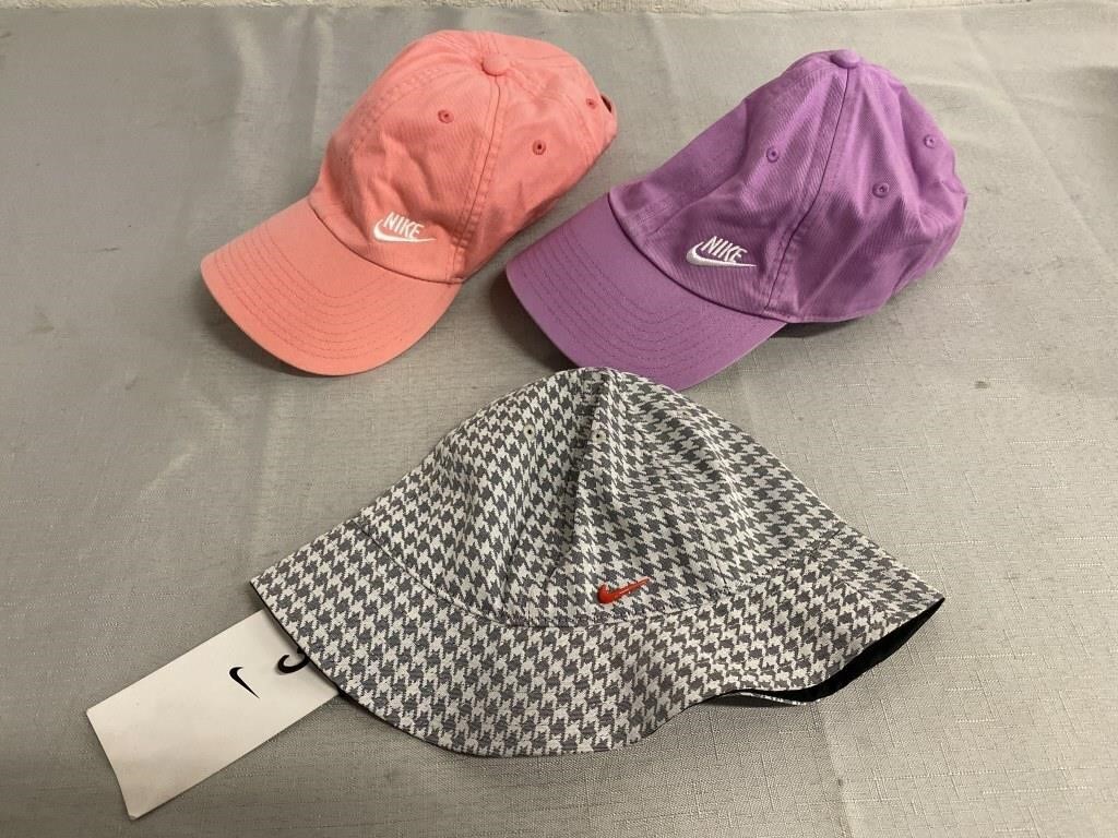 3 Assorted Nike Hats