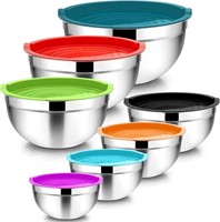 WF7054  Vesteel Mixing Bowls, 7 Pcs Stainless Stee