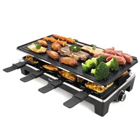 Raclette Grill, Techwood Electric Table Indoor