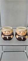 2 vintage Western Germany RX 110 Friar porcelain