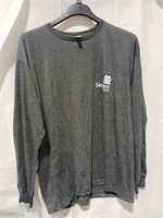 (U) Men's Grey Long Sleeve T-Shirt XL Sentient Ene