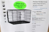 Precision Pet Black Great Crate 2 Door