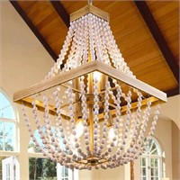 New Tochic Beaded Chandelier, Farmhouse Chandelier