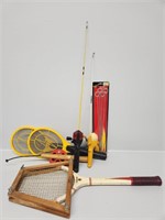 Electric Fly Swatters, Small Fishing Poles, Racket