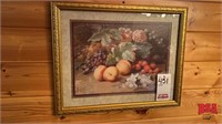 17"x21" Framed Fruit Picture