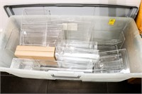 Tote of Plastic Display Boxes