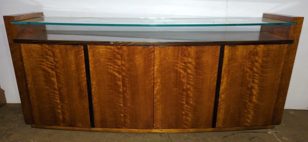 (F) Henredon 2 Tone Cherry Wood MCM Credenza w/