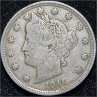 1911 Liberty Head V Nickel - Full Liberty!