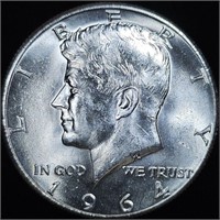 1964 Kennedy Half Dollar - Sizzling BU