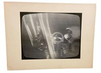 Photograph Of TV When Man Lands On Moon