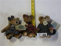 (3) Boyds Investment Collectables Bears