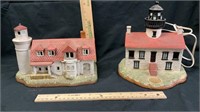 2 Lefton Lifgthouses (one no cord) not tested
