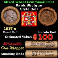 Lincoln Wheat Cent 1c Mixed Roll Orig Brandt McDon