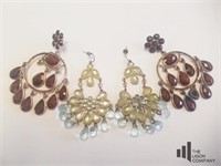 Vintage Costume Jewelry Earrings