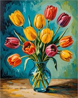Sunlit Tulips in Vase II Limited EDT Van Gogh LTD