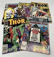 (5) Marvel Comics Thor 345, 347 Fantastic Four, Gh