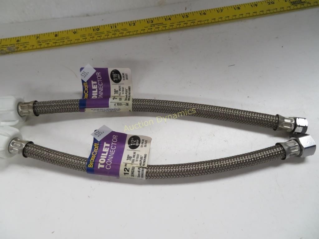 Two New Toilet Connector Hoses