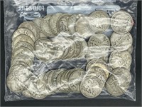 58 - half dollar silver coins