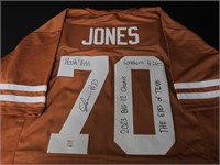 TEXAS LH CHRISTIAN JONES SIGNED JERSEY COA