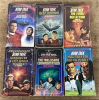 6 Star Trek paperback books