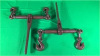 Two - 5/16” & 3/8” Ratchet HD Chain Binders -  New