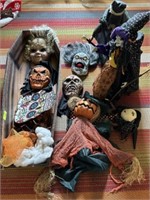Coffin and Halloween decor