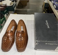 MENS BROWN RANGONI SHOES SIZE 10 1/2