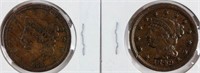 Coin (2) U.S Large Cents High Grades 1838 & 1849