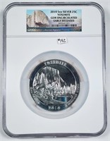 2010  Yosemite  5 oz silver  NGC Gem Unc.