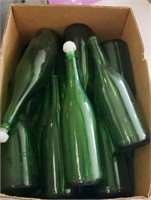 Box of green bottles