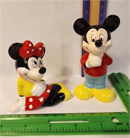 Disney Salt&Pepper shaker micky and minnie mouse